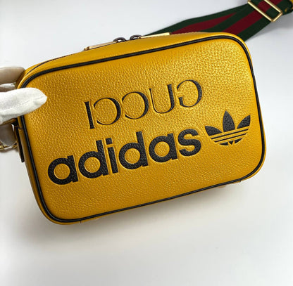 Gucci x adidas small shoulder bag yellow