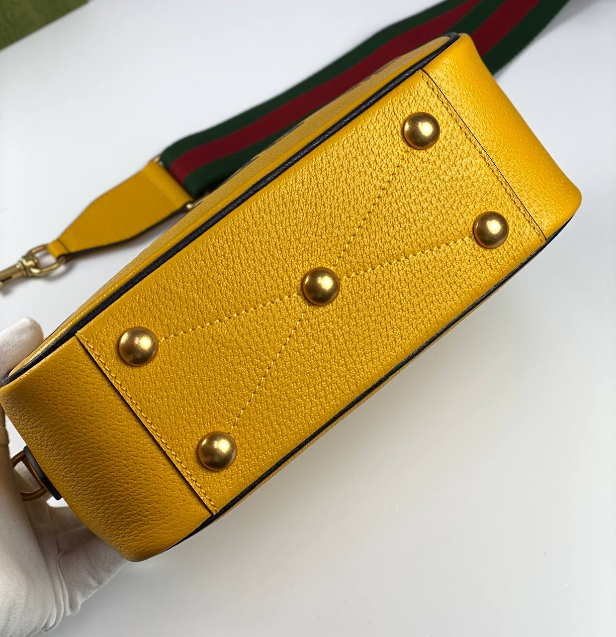 Gucci x adidas small shoulder bag yellow