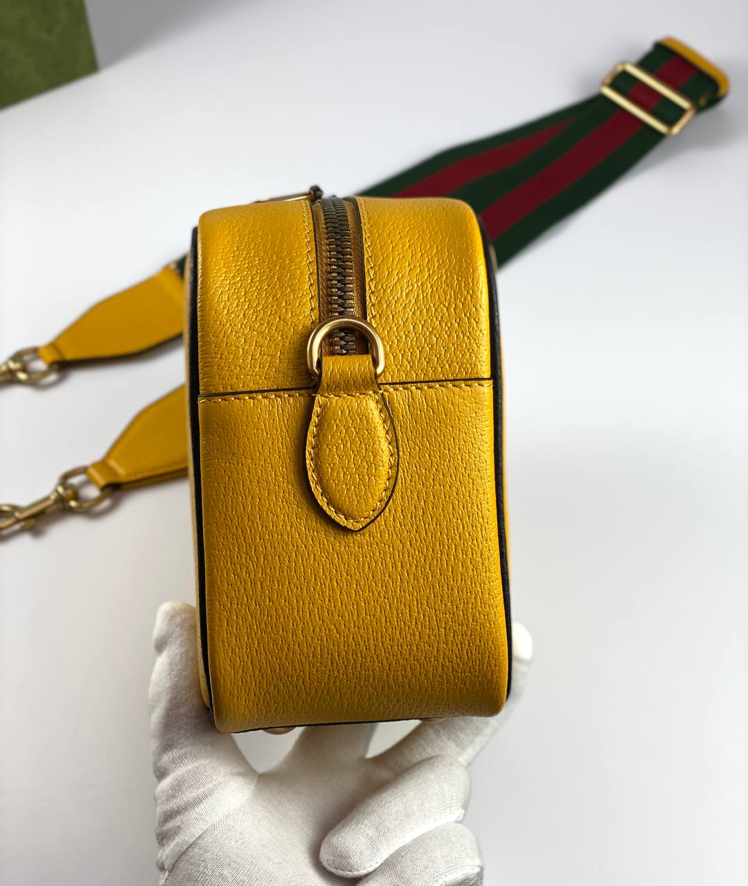 Gucci x adidas small shoulder bag yellow