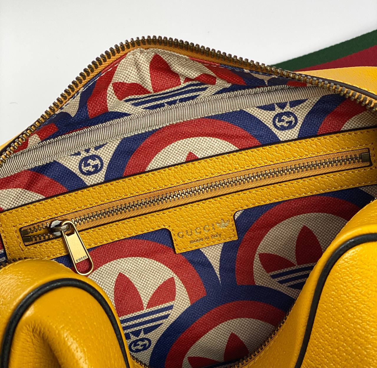 Gucci x adidas small shoulder bag yellow