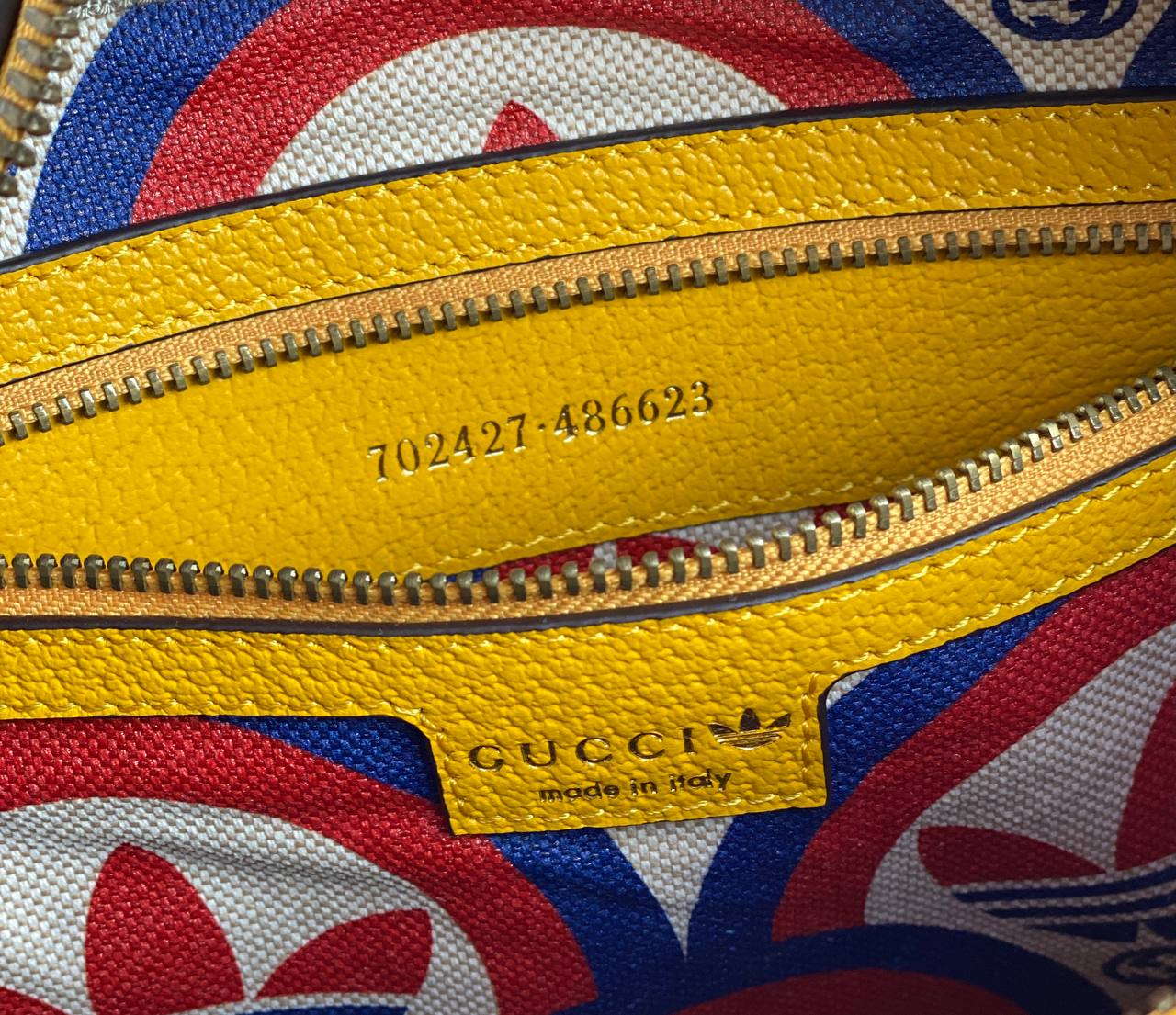 Gucci x adidas small shoulder bag yellow