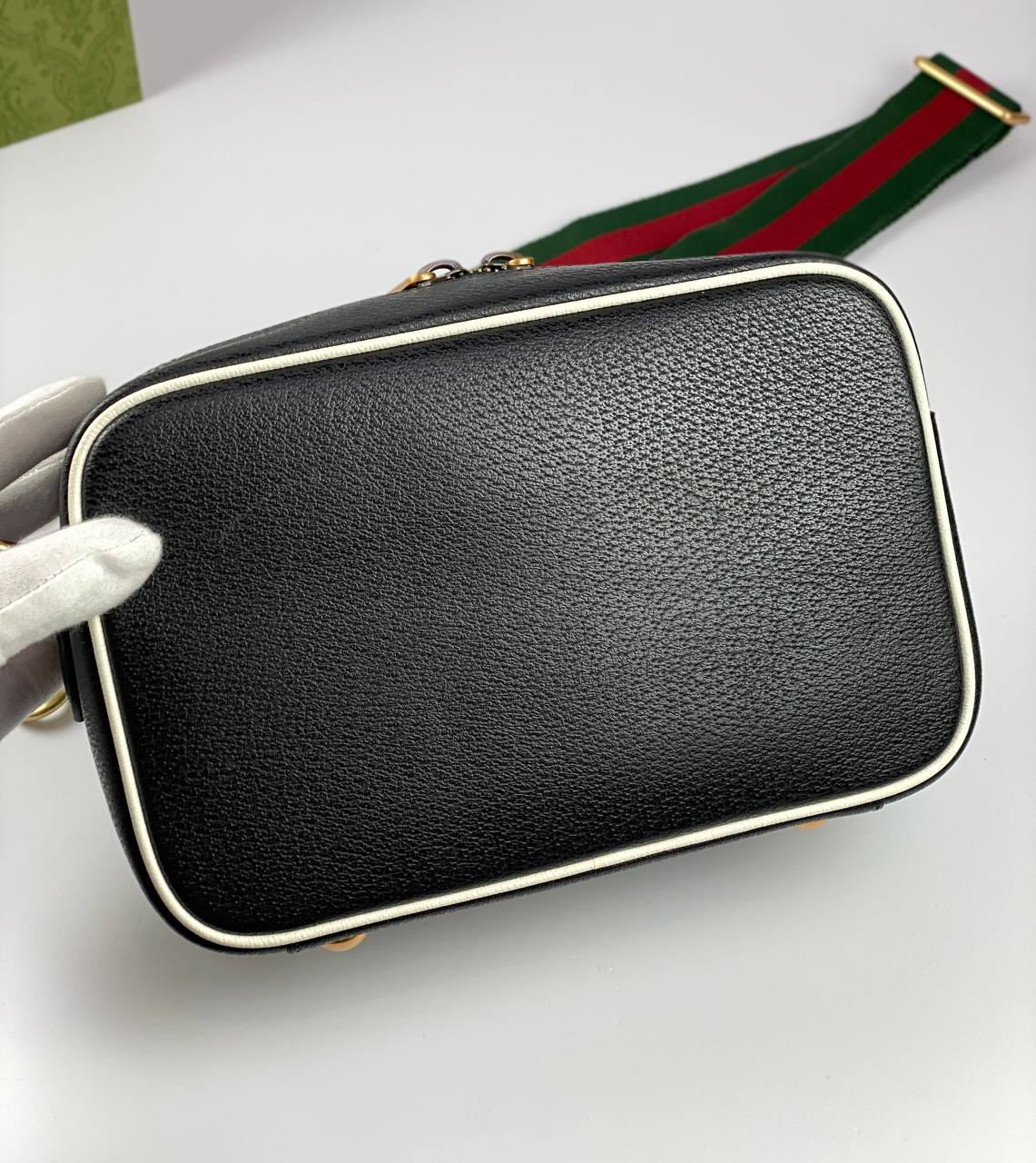 Gucci x adidas small shoulder bag black