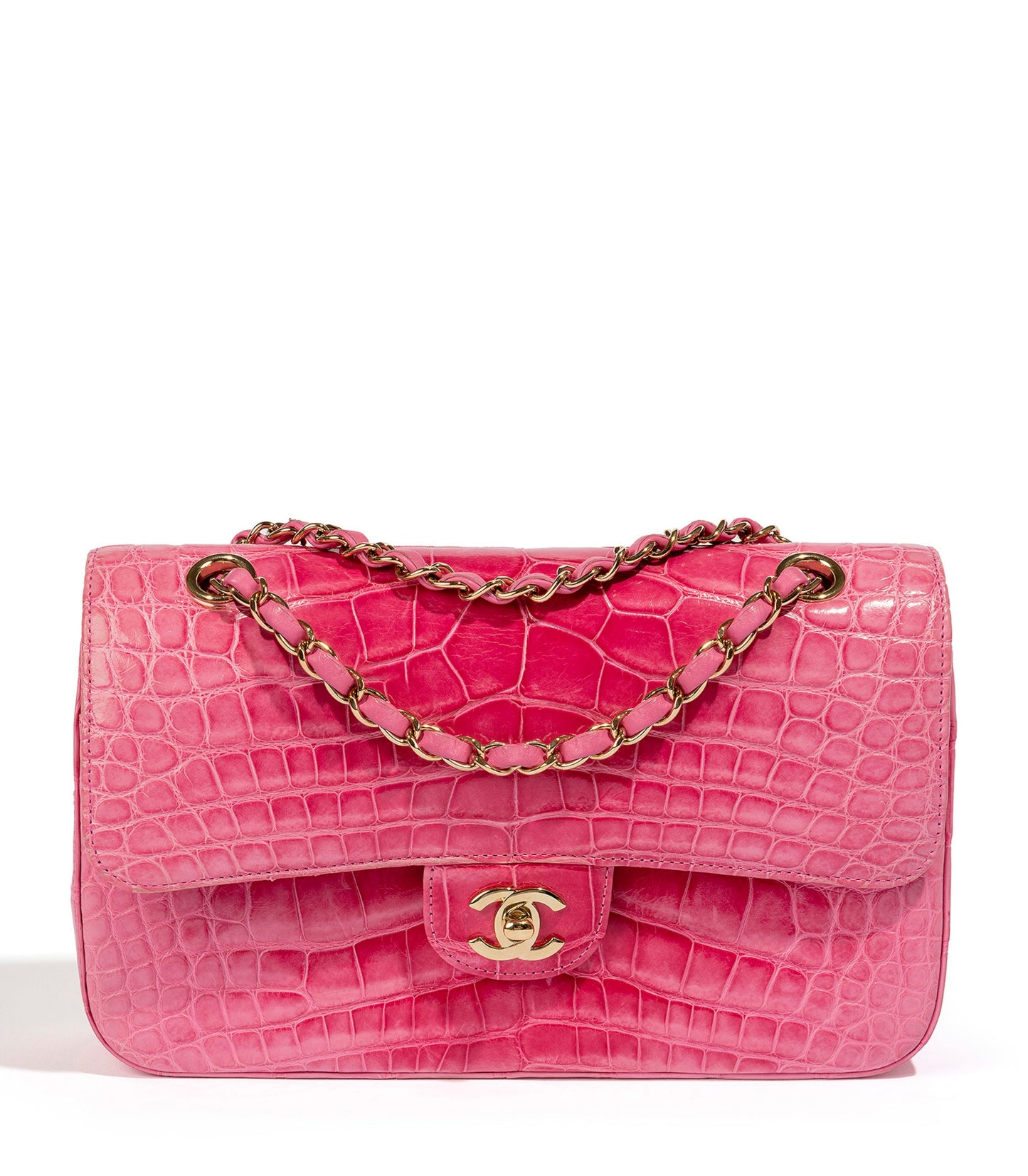 Medium Pink Double Flap Bag