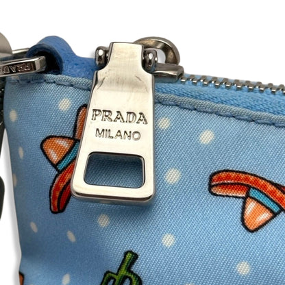 Prada Milano Tessuto Nylon Cactus Clutch Bag