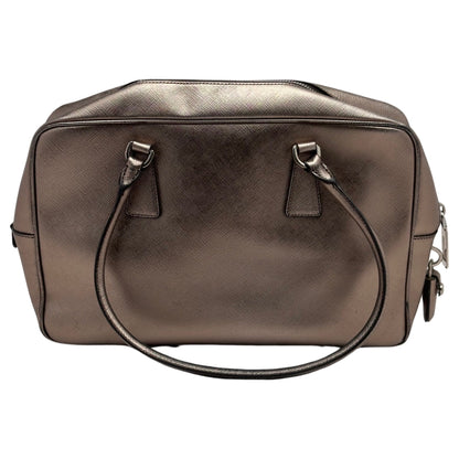 Prada Saffiano Leather Metallic Shoulder Bag