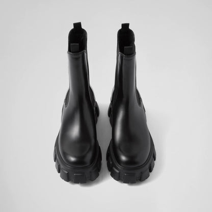 Monolith brushed leather Chelsea boots