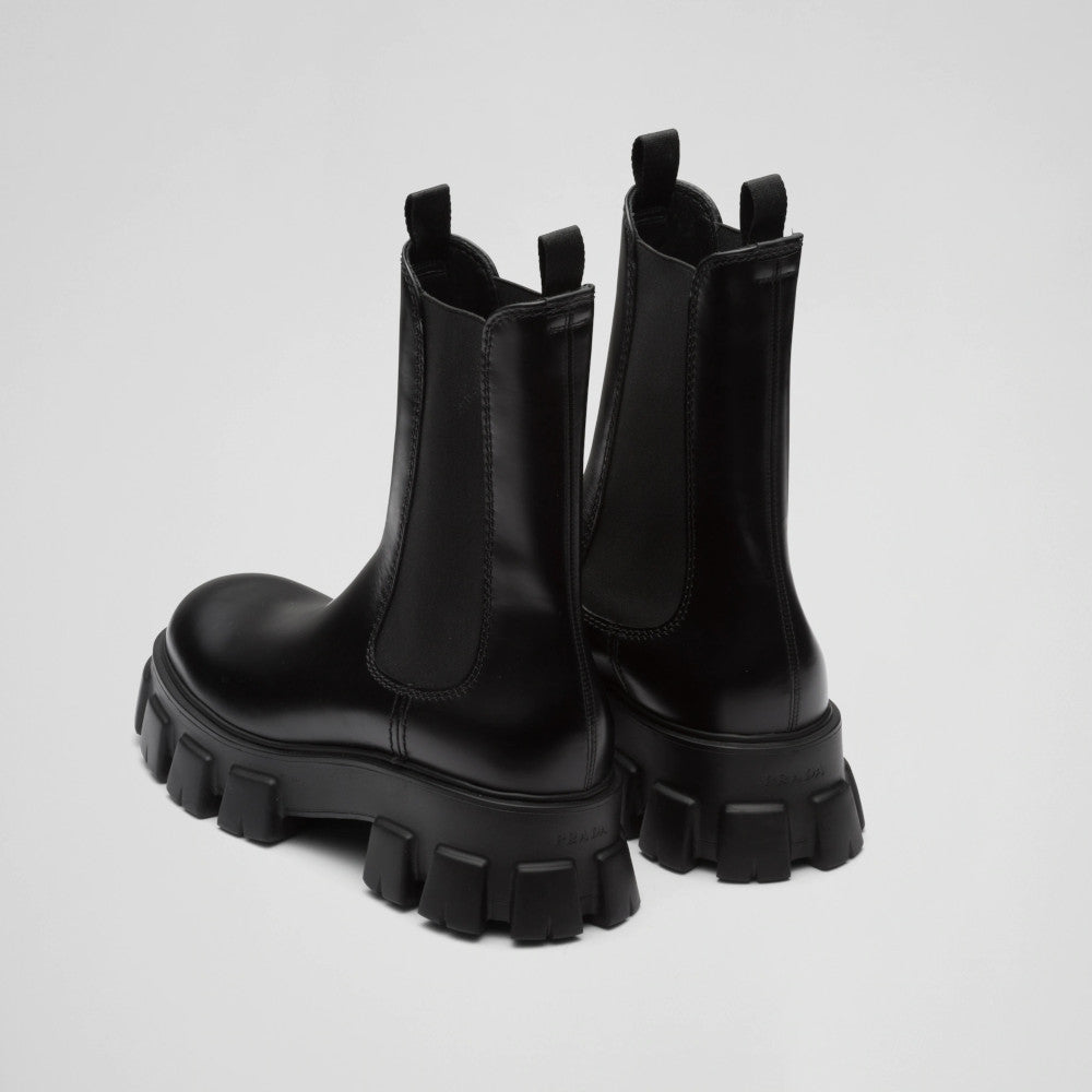 Monolith brushed leather Chelsea boots