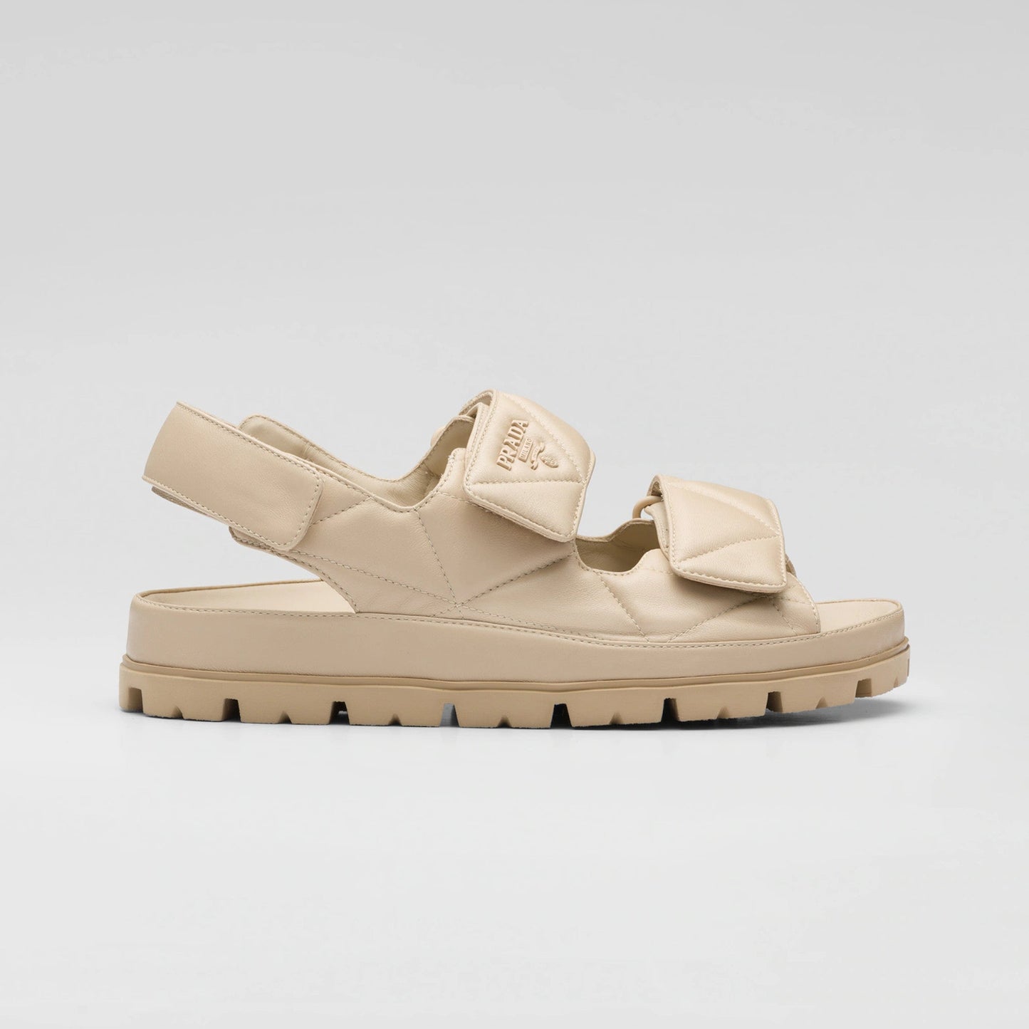 Padded nappa leather sandals