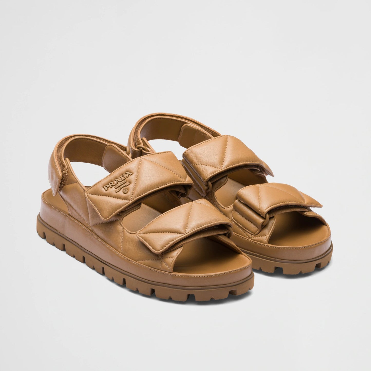 Padded nappa leather sandals