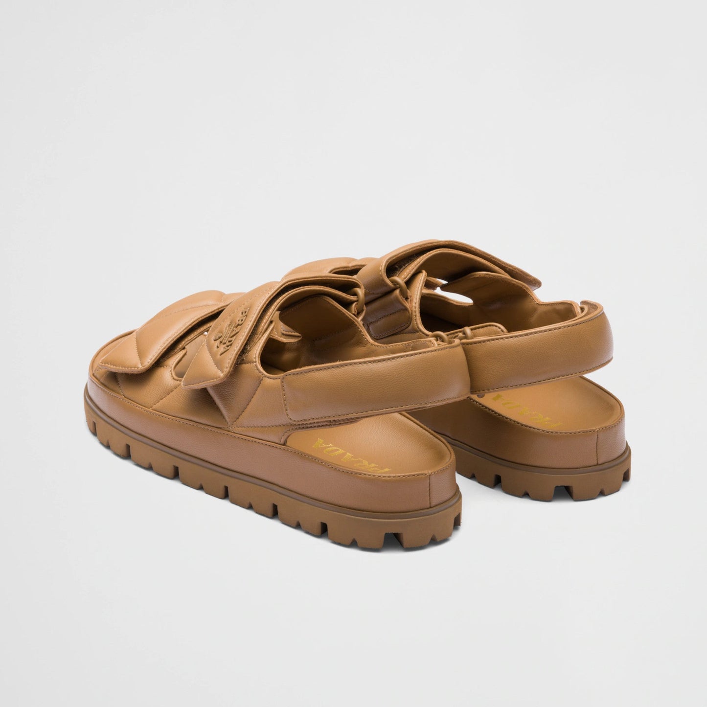 Padded nappa leather sandals