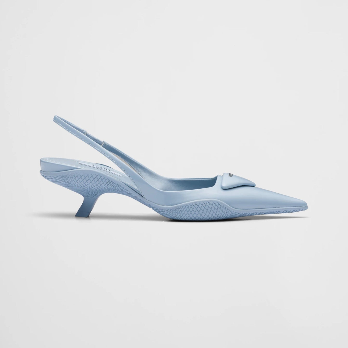 Brushed leather slingback pumps