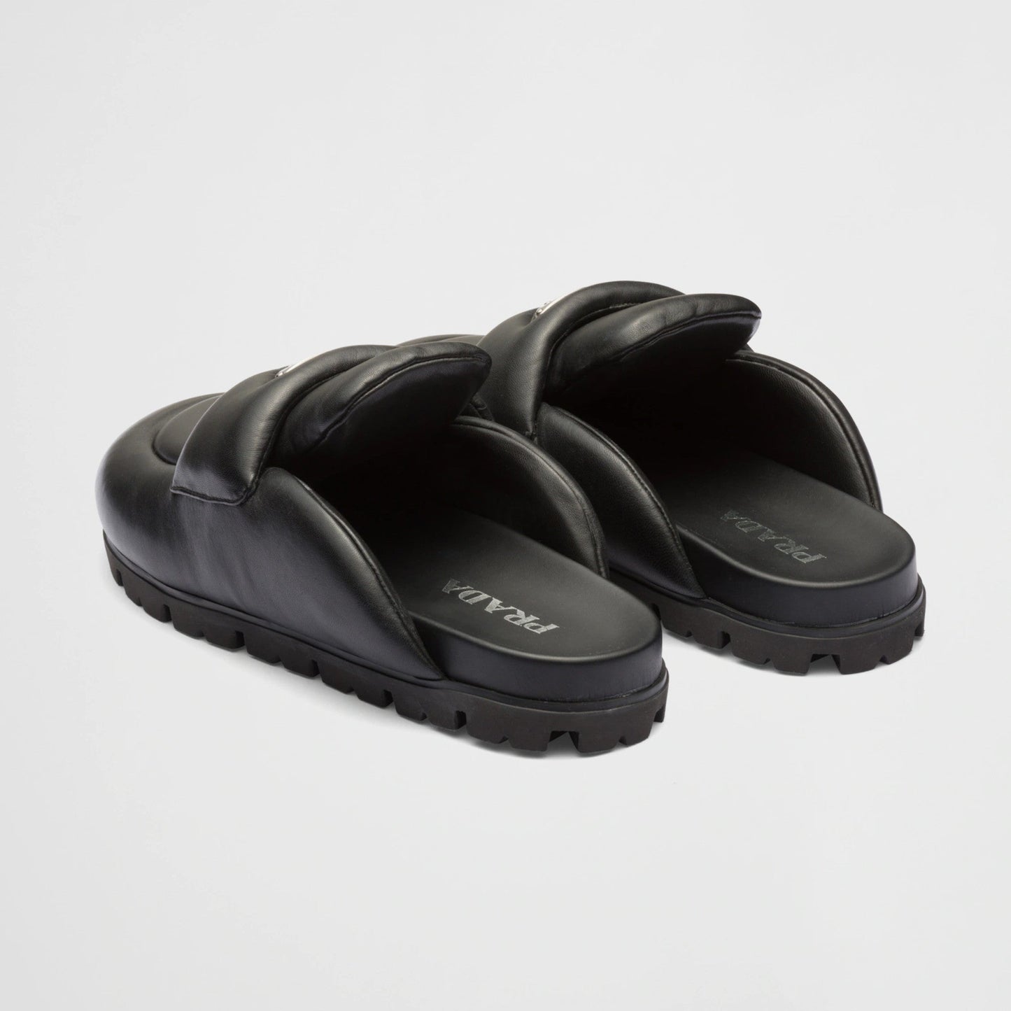 Soft padded nappa leather sabots