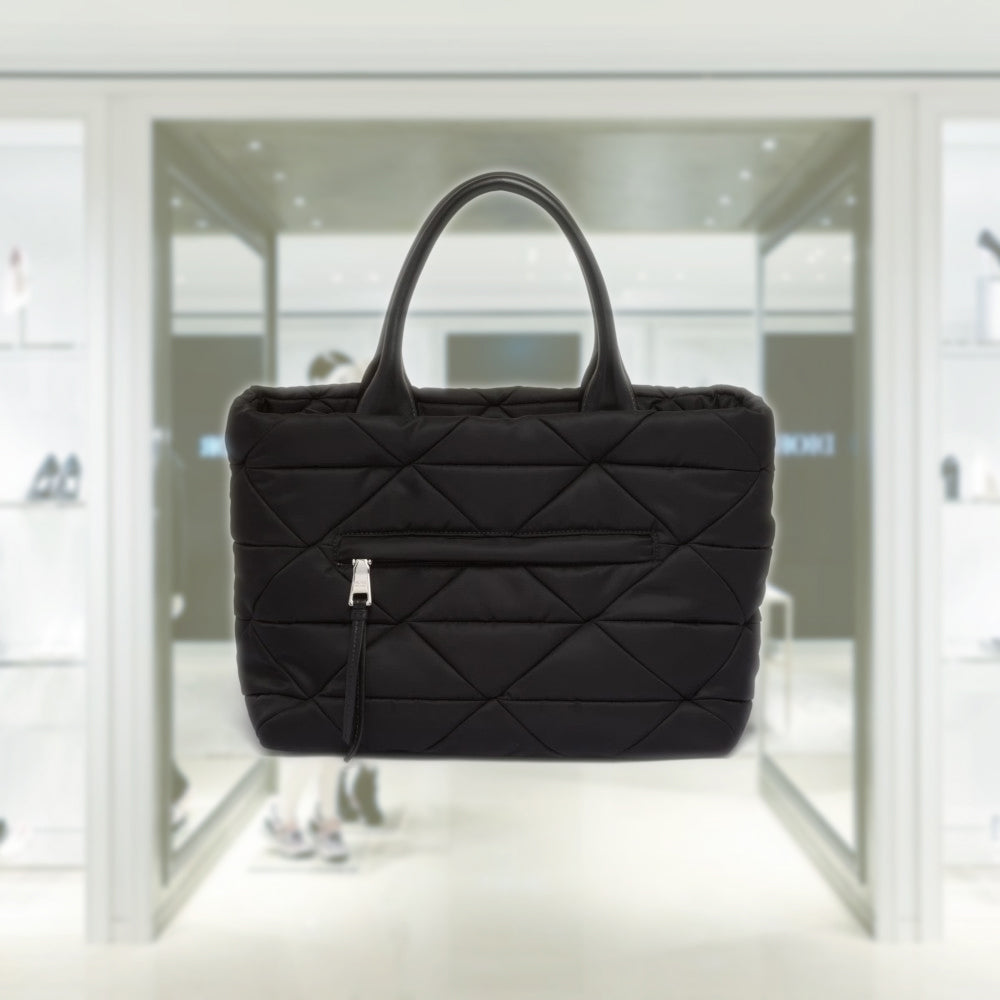 Re-Nylon small padded tote