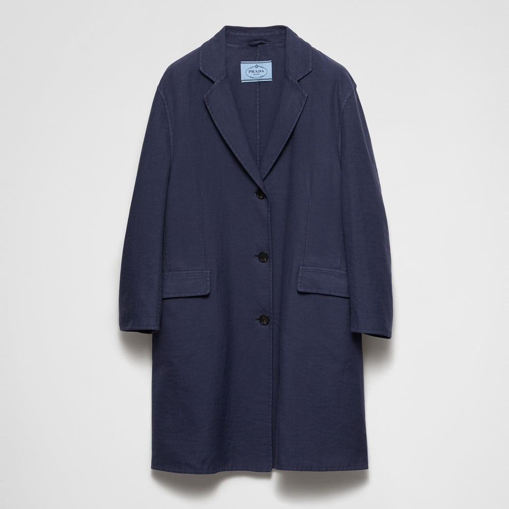 Single-breasted double cotton coat