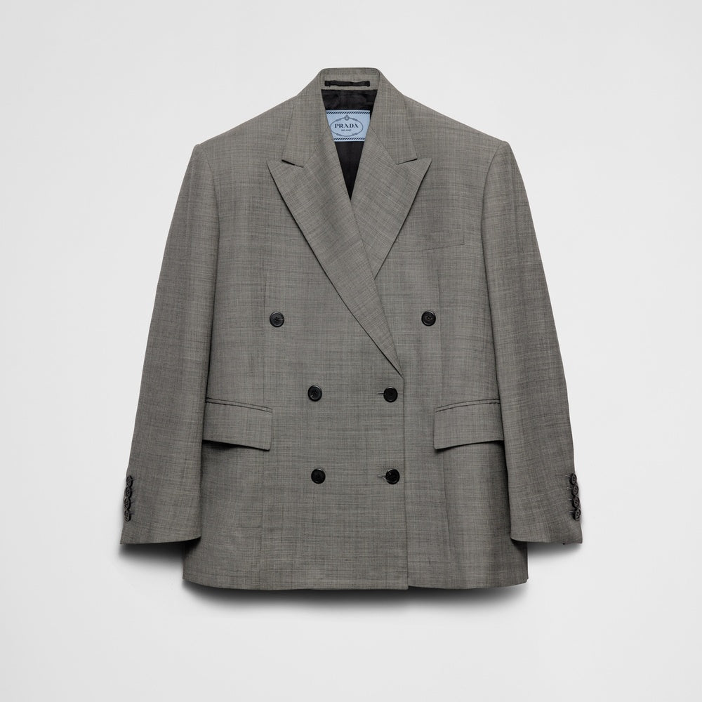 Double-breasted grisaille jacket
