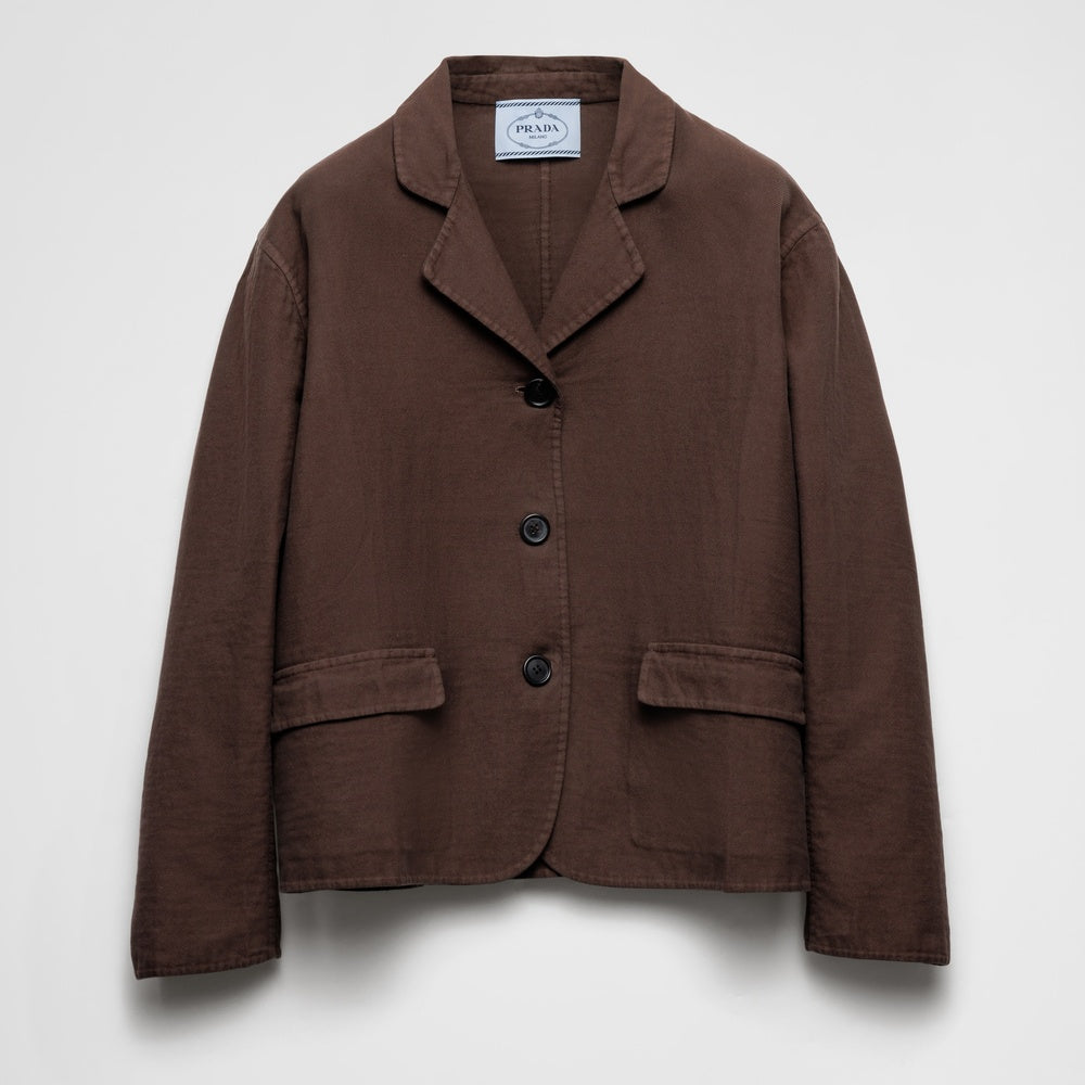 Single-breasted old double cotton jacket