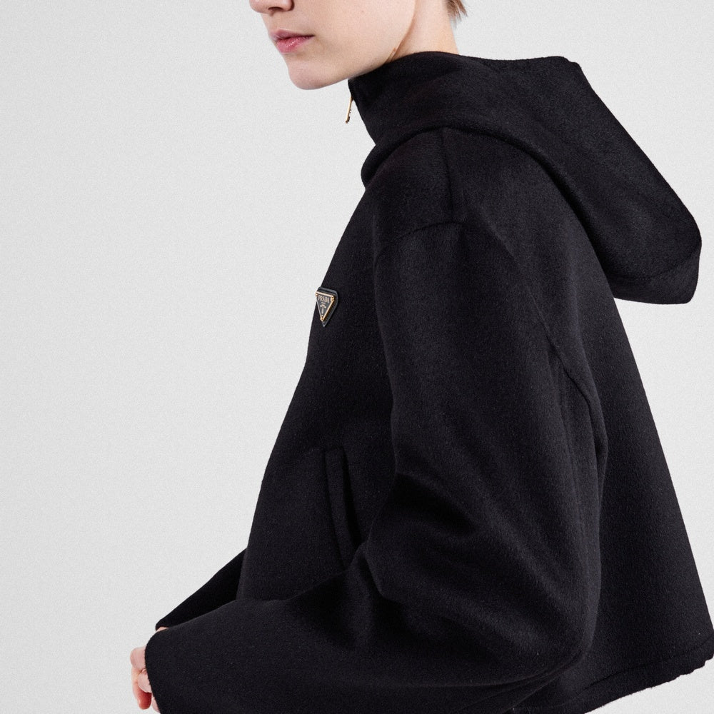 Lightweight cashgora blouson jacket
