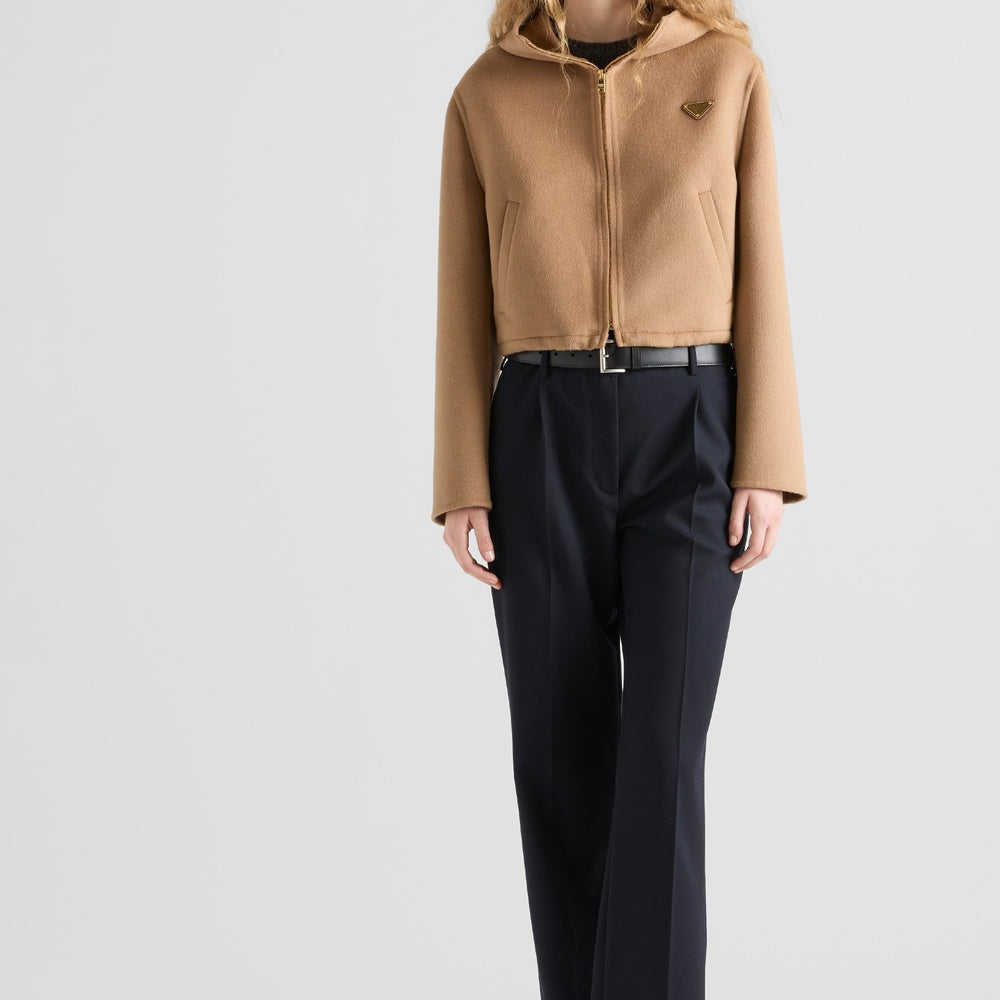 Lightweight cashgora blouson jacket