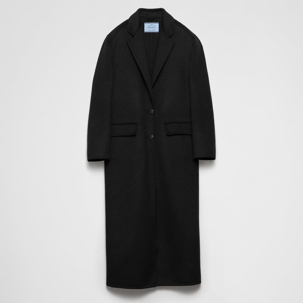 Long cashgora coat