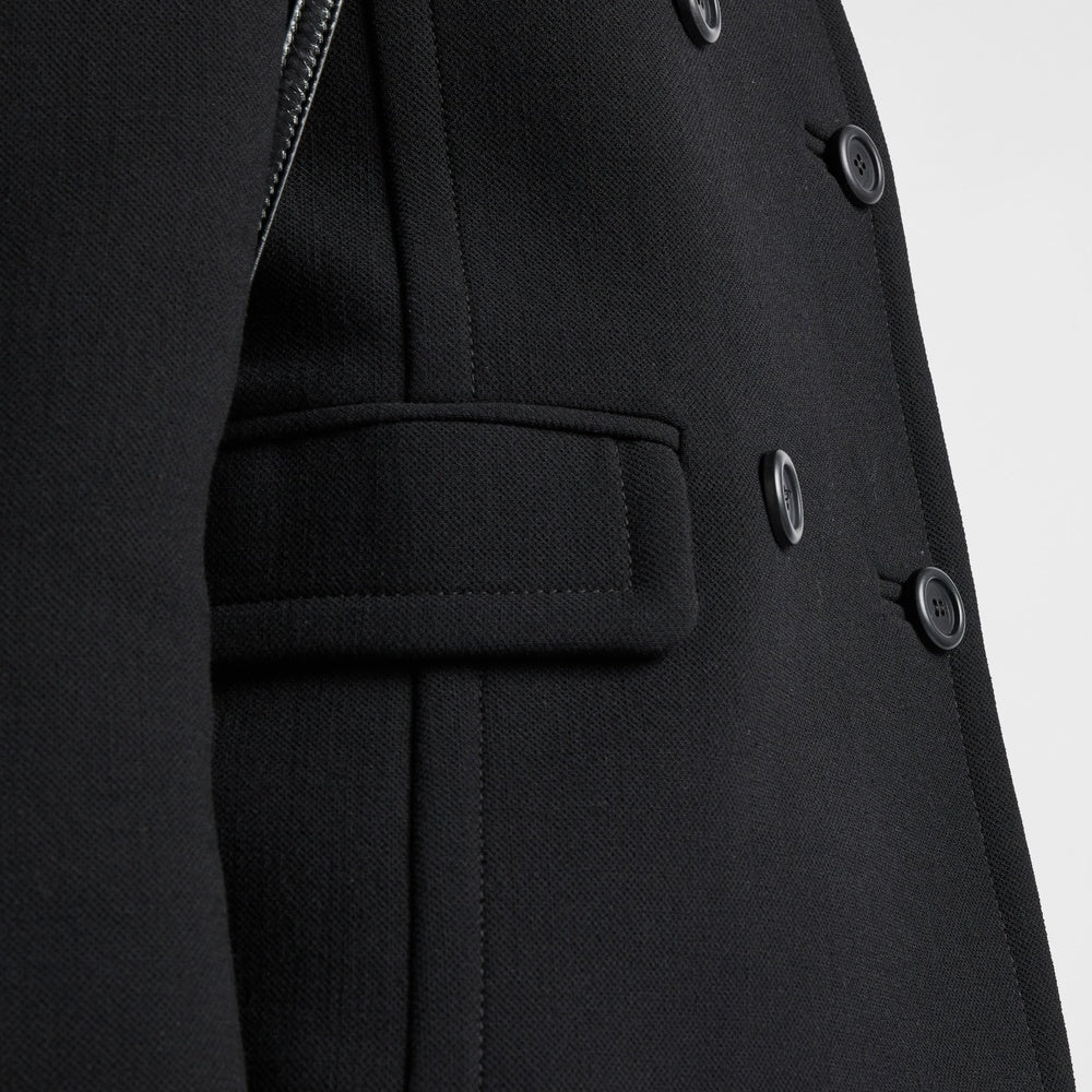 Double-breasted natté jacket