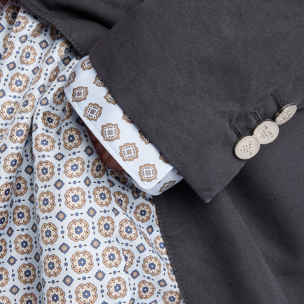 Single-breasted old canvas jacket