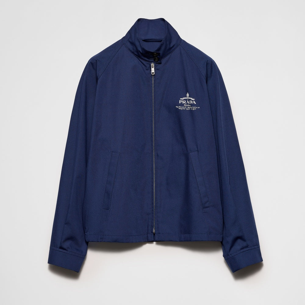 Poplin blouson jacket