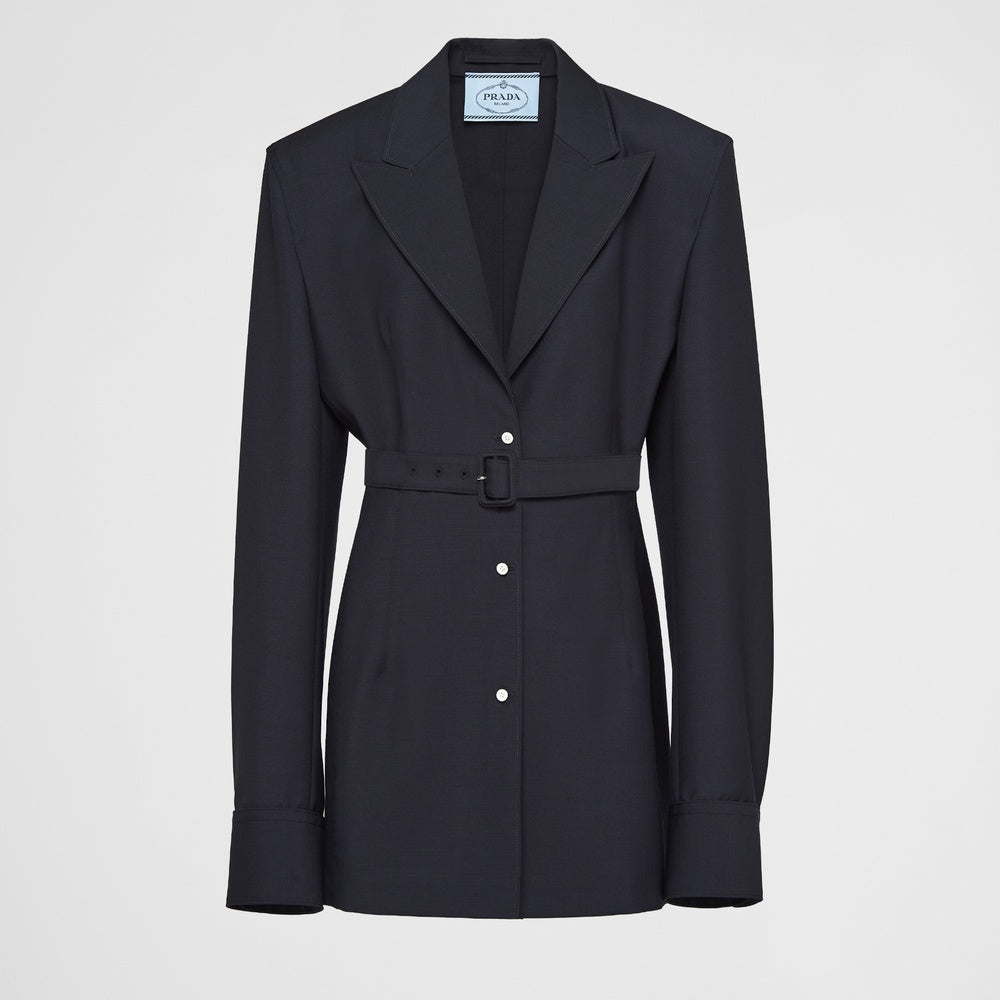 Single-breasted mohair jacket