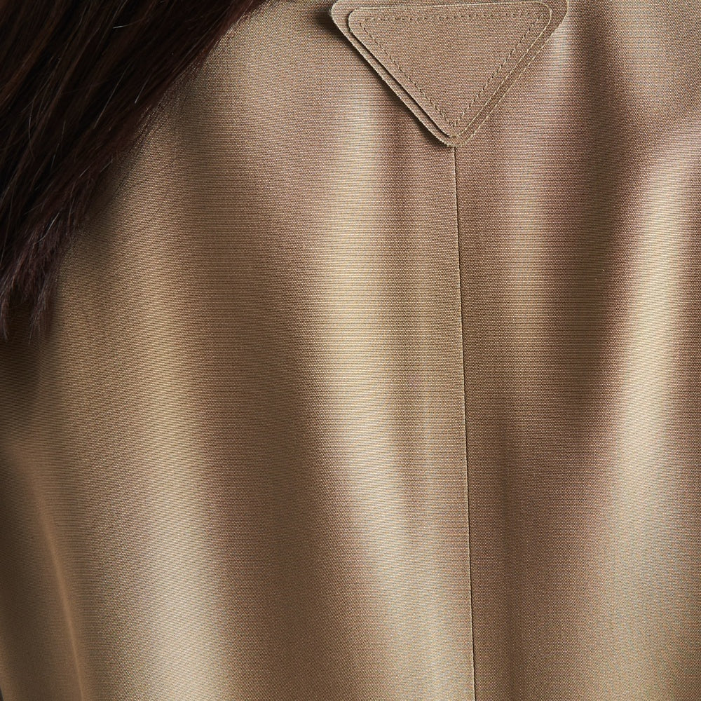 Single-breasted silk jacket