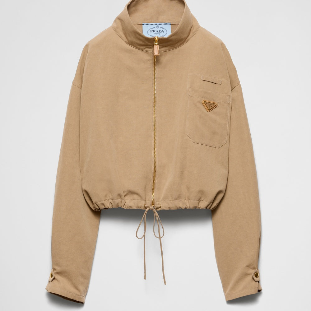 Panama cotton blouson jacket