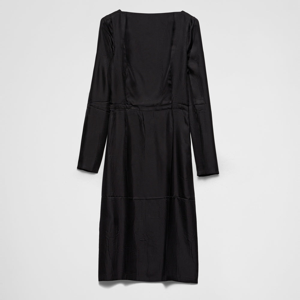 Silk twill dress
