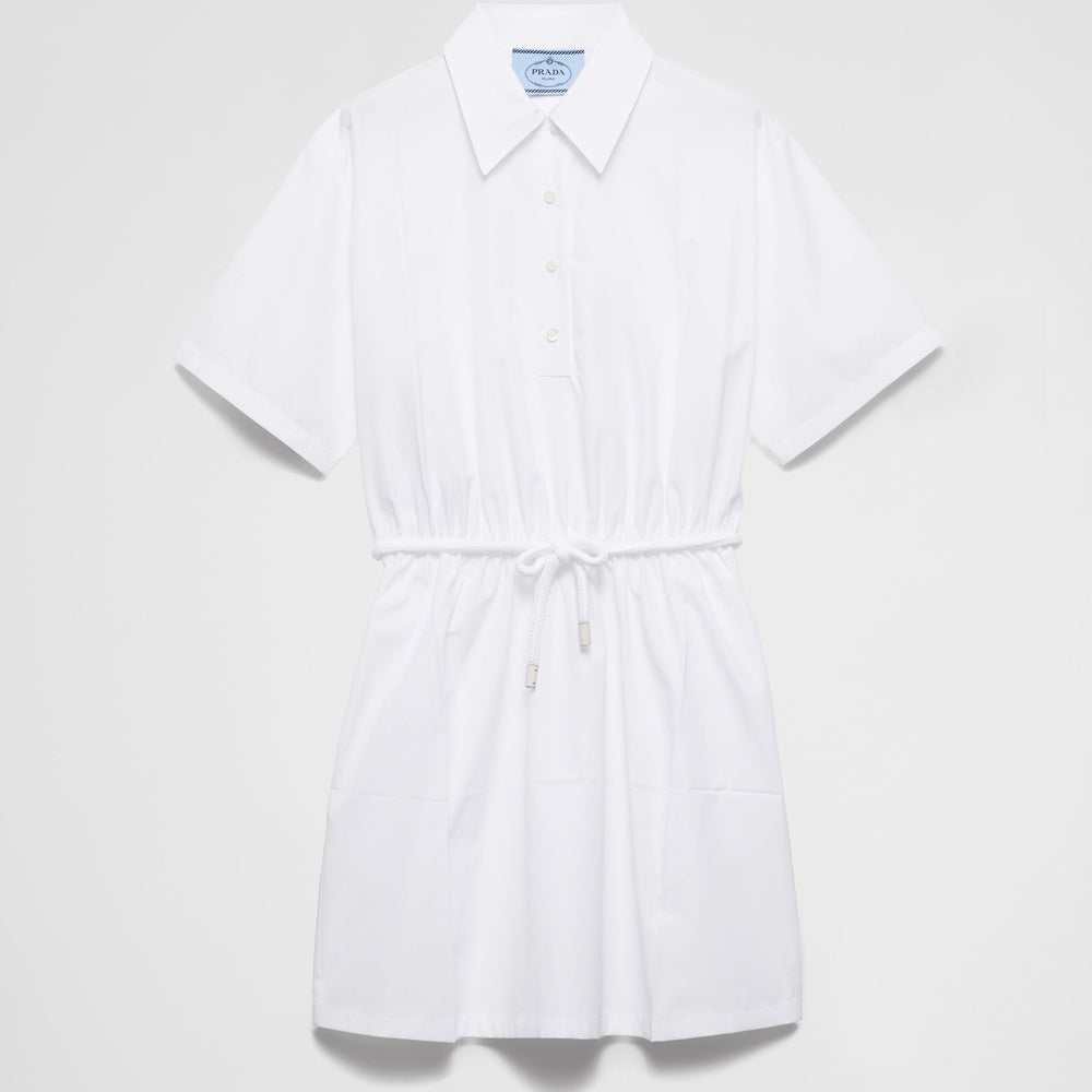 Poplin mini-dress