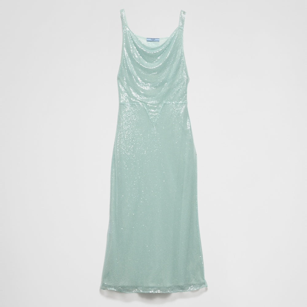 Sequined tulle dress