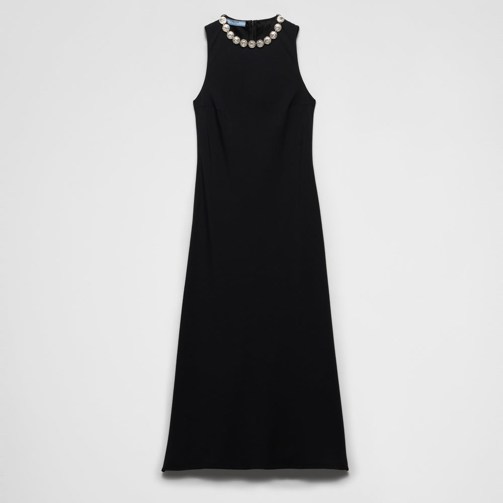 Embroidered sablé dress