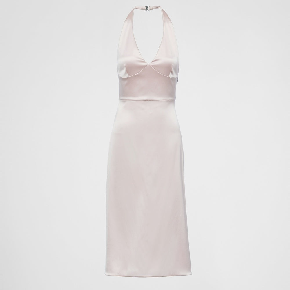 Re-Edition 1995 satin halter dress