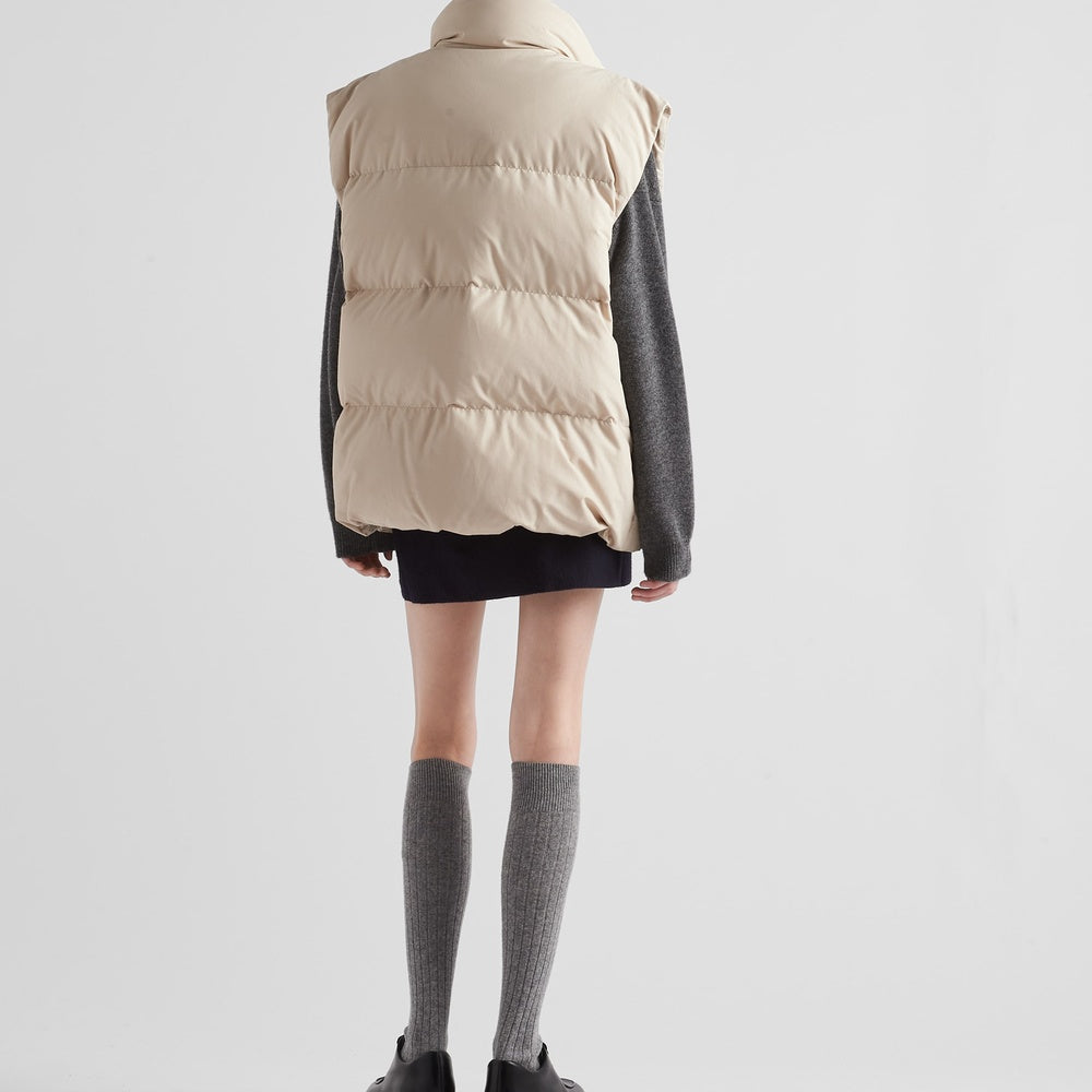 Technical fabric down vest