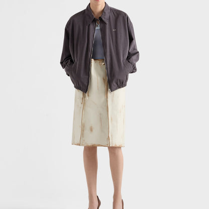 Old gabardine blouson jacket
