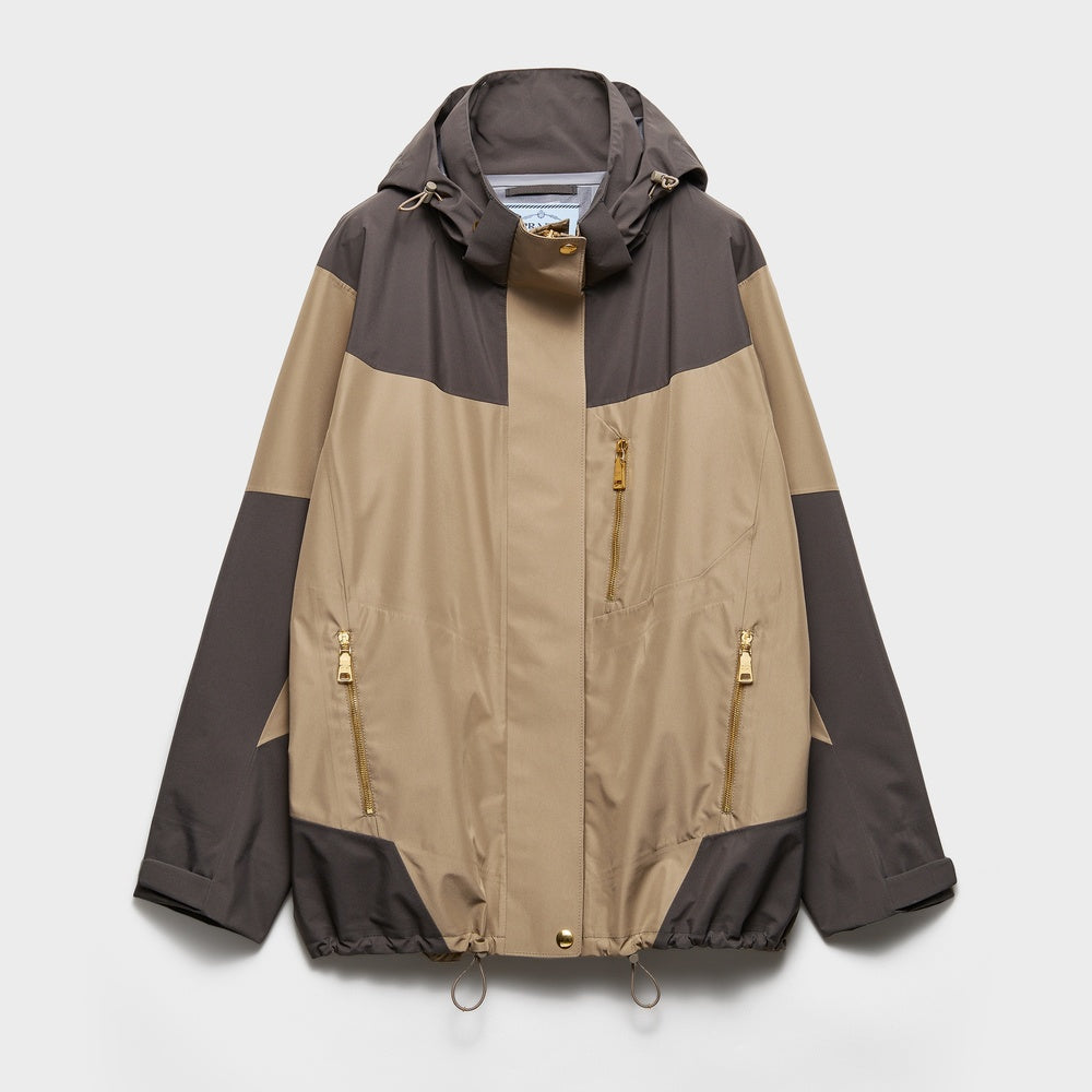 Technical fabric blouson jacket