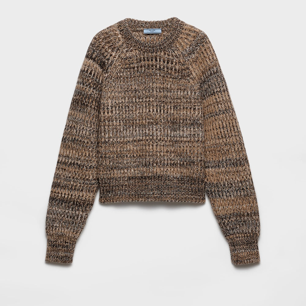 Wool and cashmere crew-neck sweater
