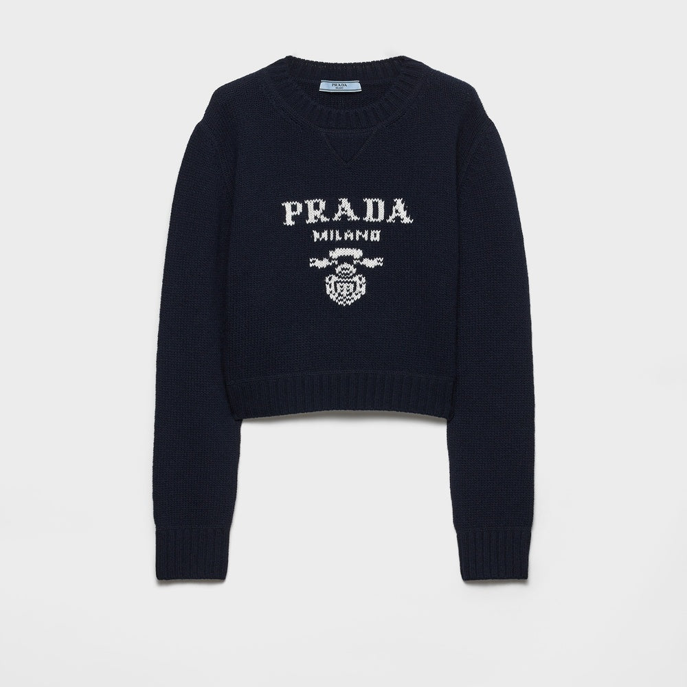 Wool and cashmere crew-neck sweater