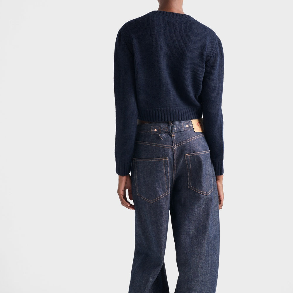 Wool and cashmere crew-neck sweater