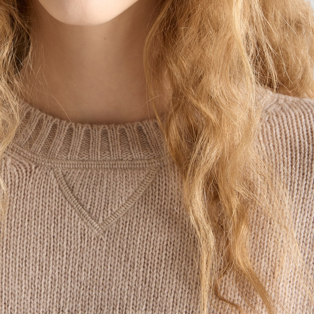 Cashmere and wool Prada logo crew-neck sweater