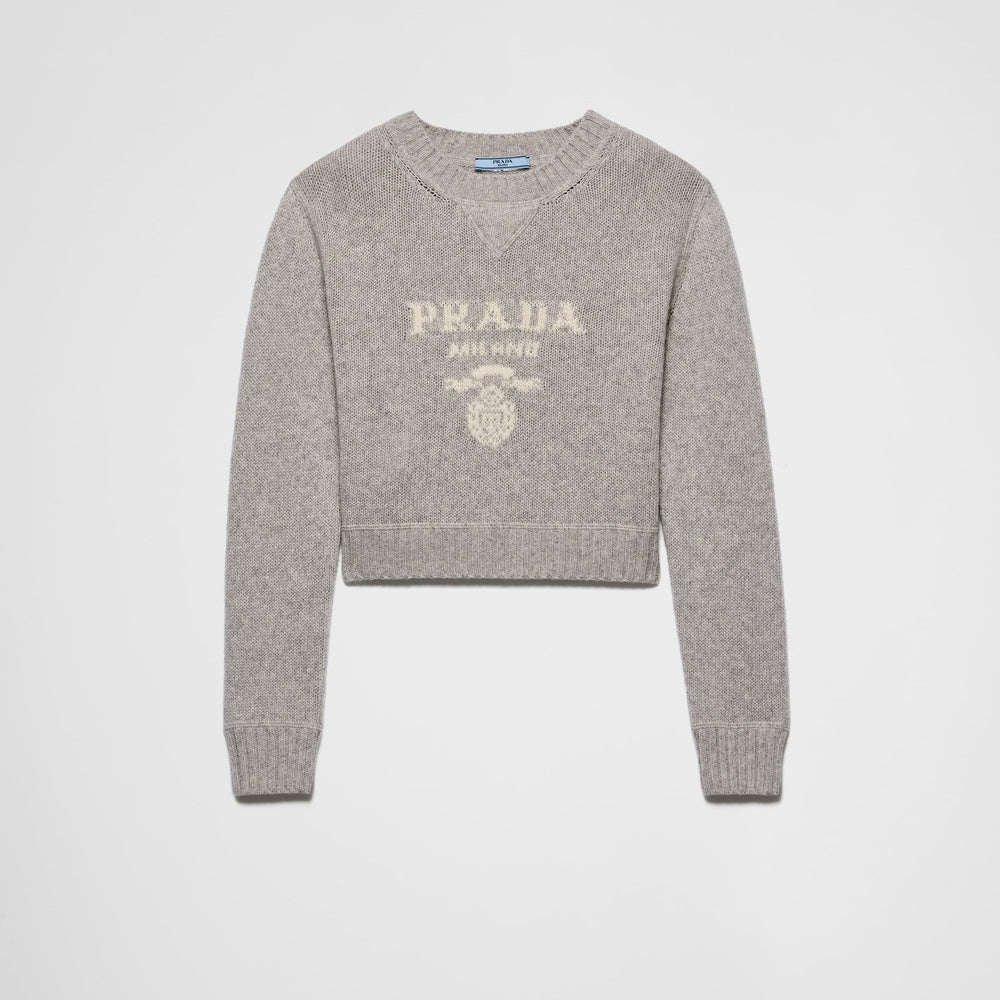 Wool and cashmere crew-neck sweater