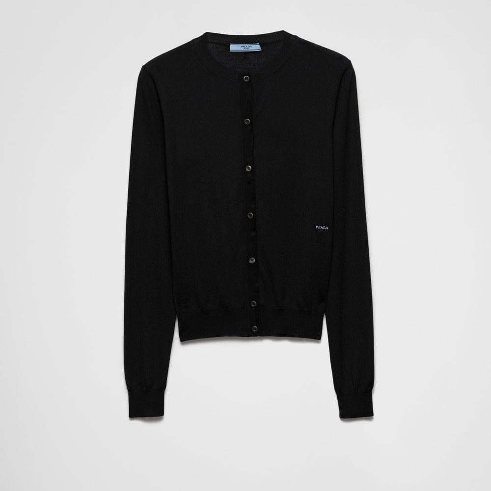 Superfine wool cardigan