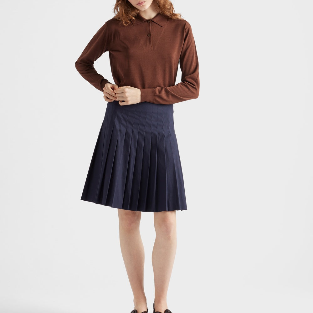 Cotton polo sweater