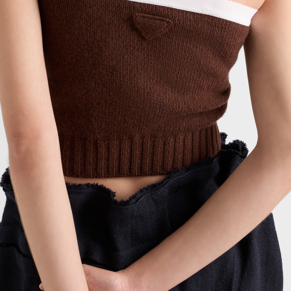 Cashmere and wool top