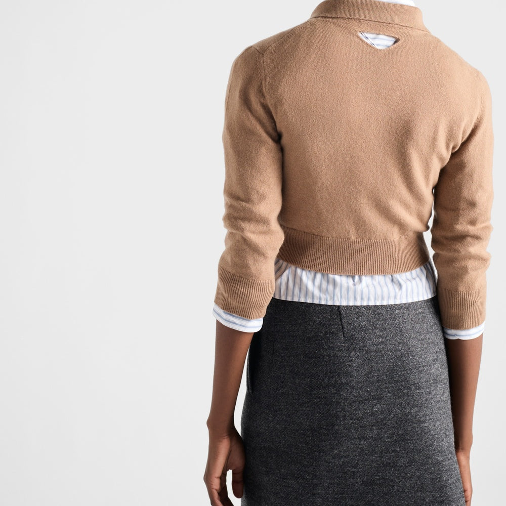 Cashmere polo sweater