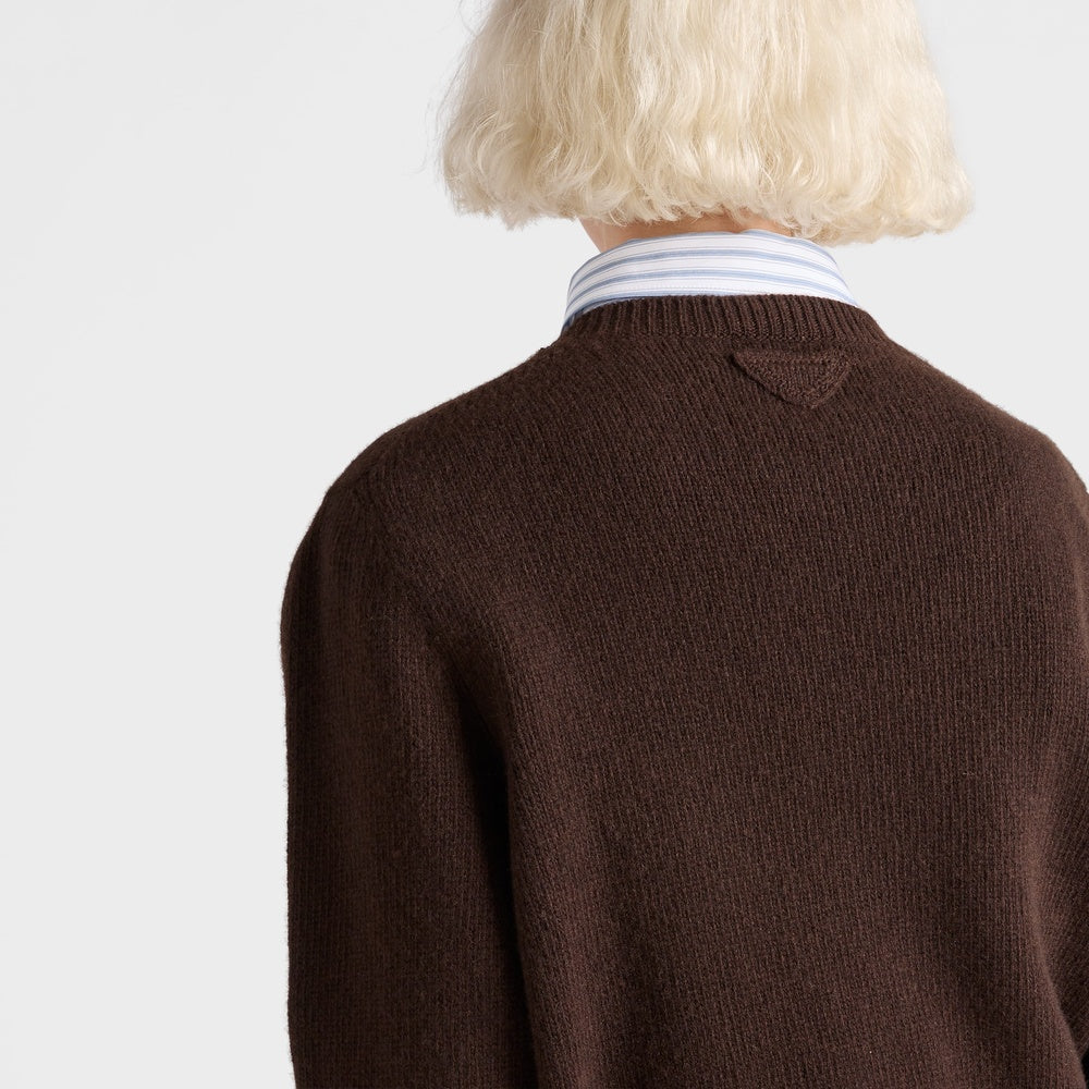 Wool and cashmere crew-neck sweater