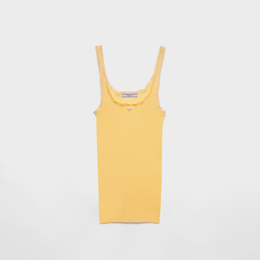Ribbed cotton top