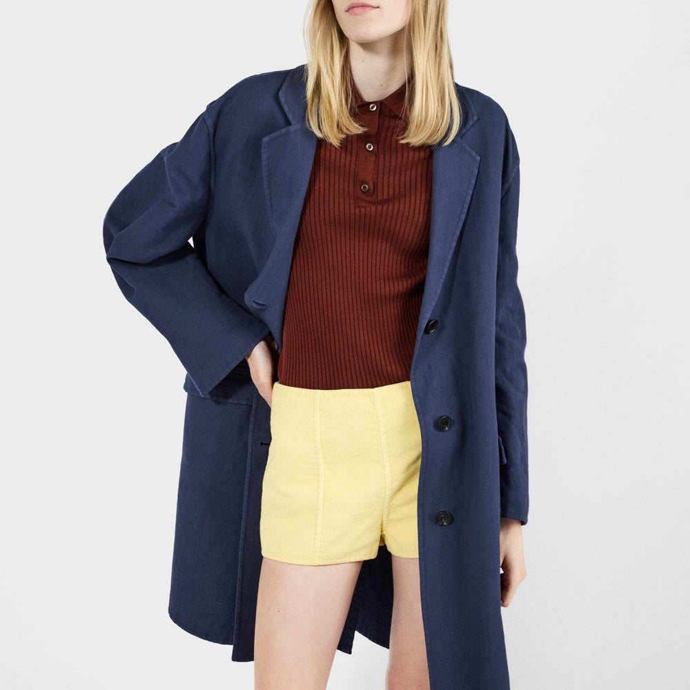 Cotton polo sweater