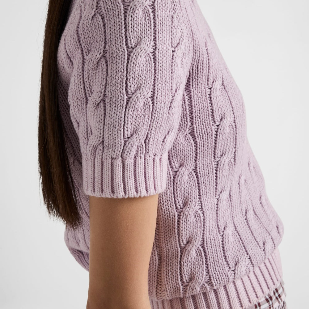 Cotton crew-neck sweater
